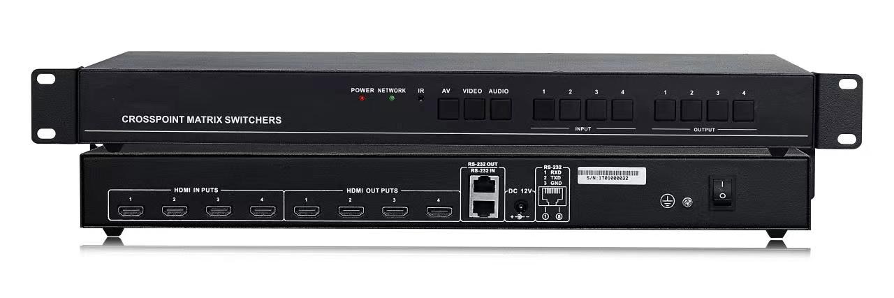 4進4出高清矩陣HDMI0404